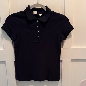 NWT GAP Girls Short Navy Polo Shirt size Large